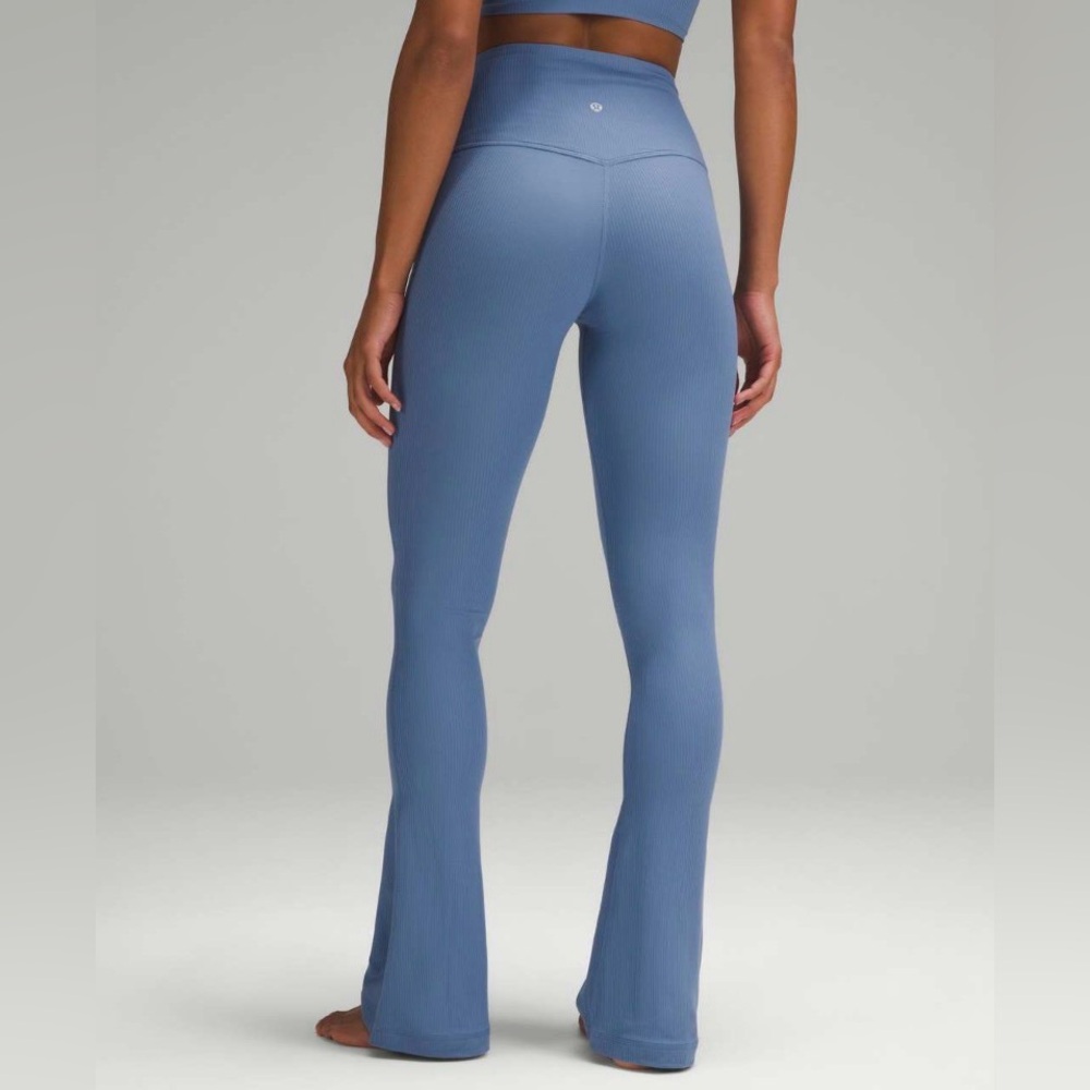 lululemon athletica Blue High-Rise Flared Leggings